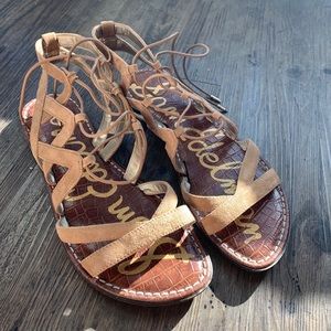 Worn twice Sam Edelman gladiator sandals